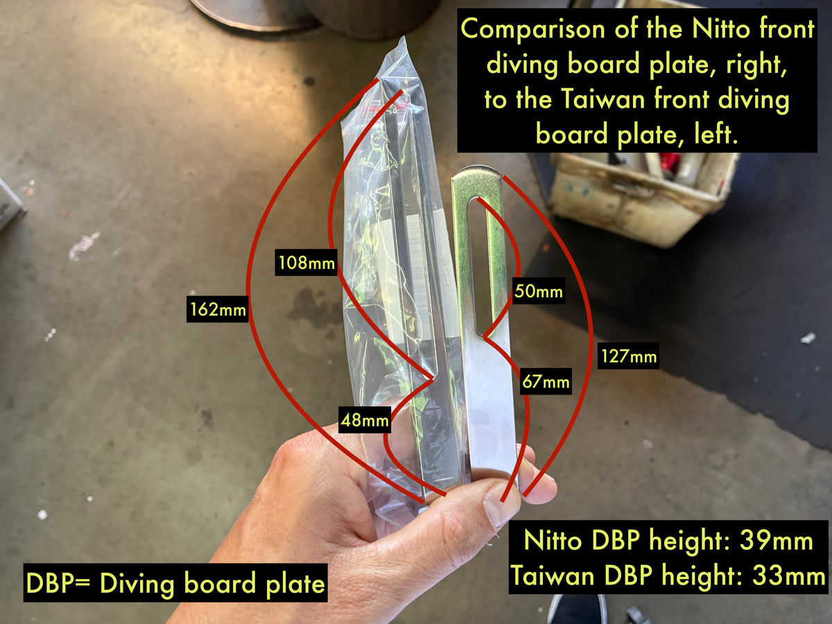 Rack Hardware - Diving Board Plate Front - Taiwan