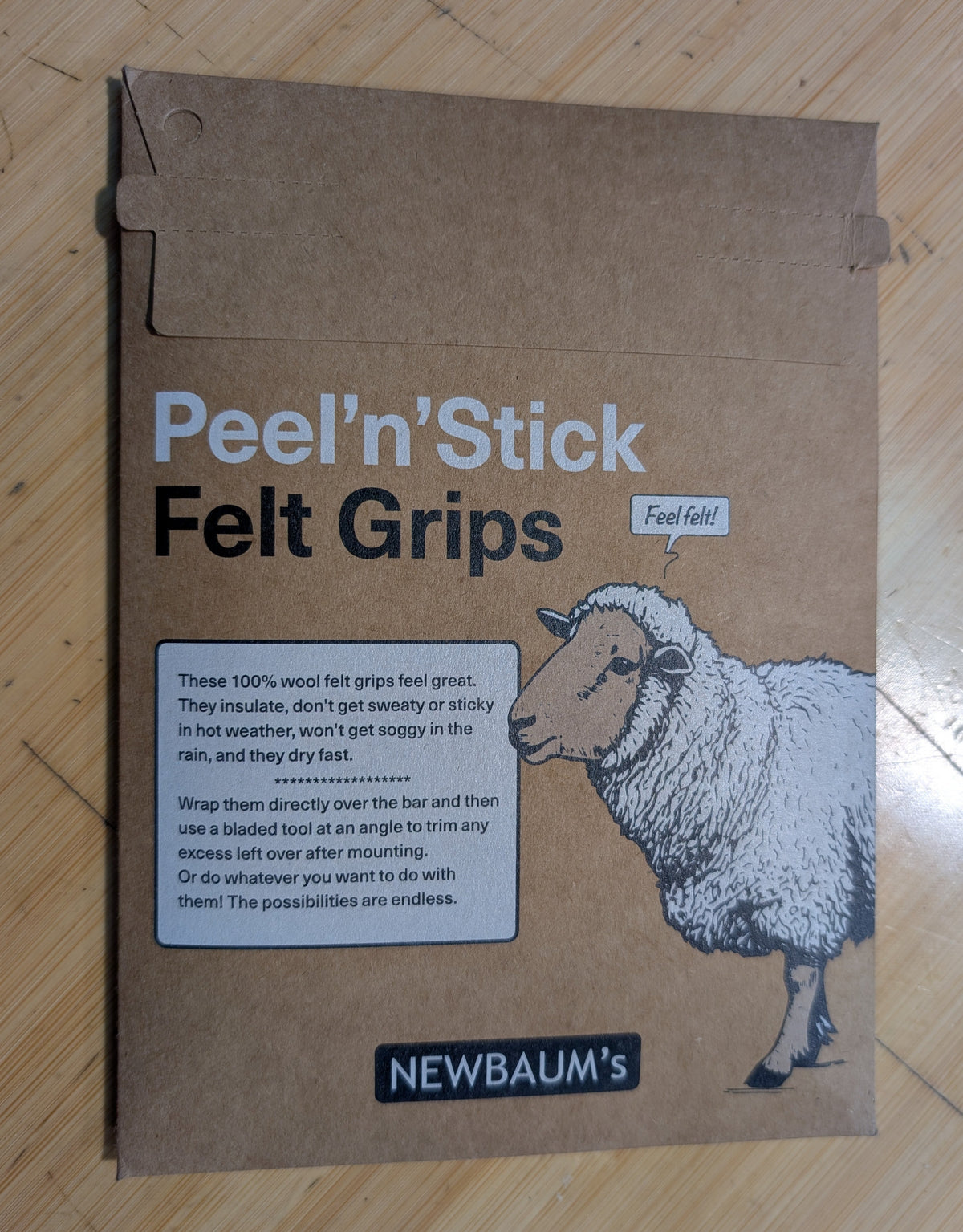 Wool Felt Grips. Somewhat DIY.  Newbaum's