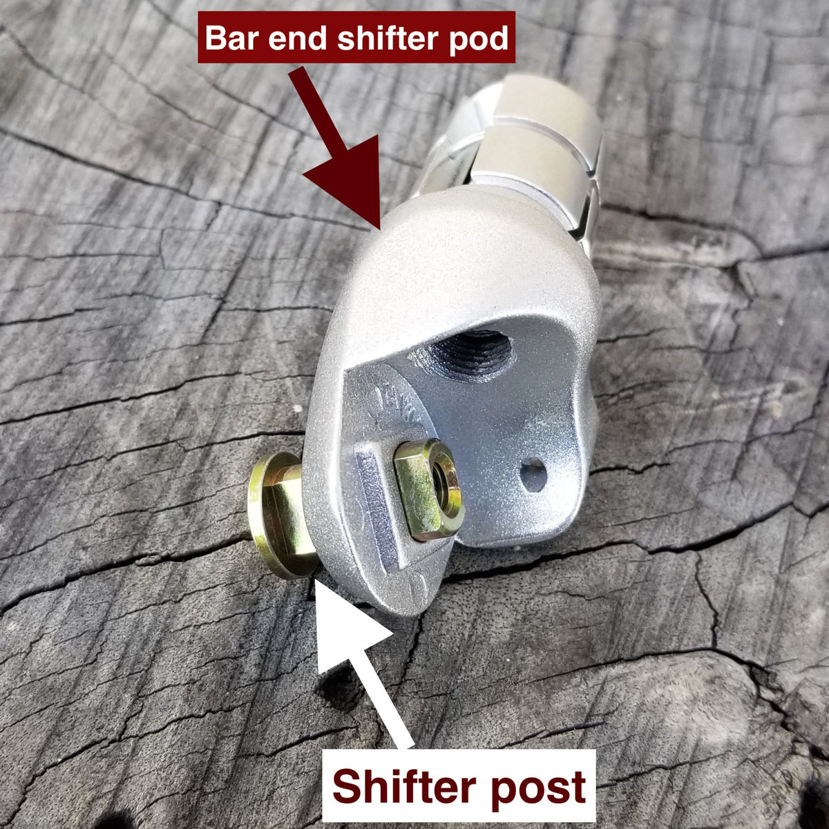 Shifter Post for Bar-End Pod and Thumb Shifter Bar Clamp Mount (each)