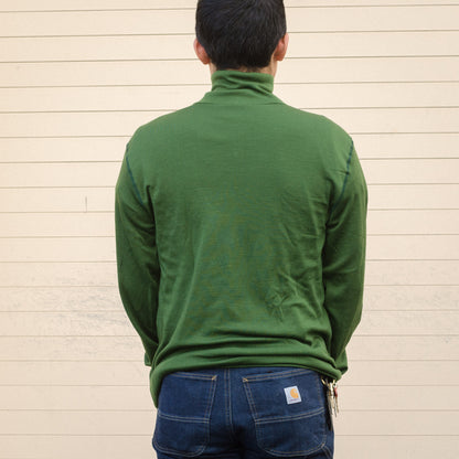 Aussie Wool Long Sleeve 1/4 zip turtleneck